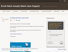 Tablet Screenshot of ecolestjosephstjanscappel.wordpress.com