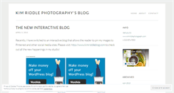 Desktop Screenshot of kimriddlephotography.wordpress.com