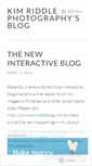 Mobile Screenshot of kimriddlephotography.wordpress.com