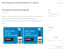Tablet Screenshot of kimriddlephotography.wordpress.com
