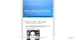 Desktop Screenshot of knowcbmore.wordpress.com