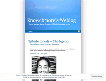Tablet Screenshot of knowcbmore.wordpress.com