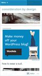 Mobile Screenshot of considerationbydesign.wordpress.com