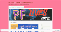 Desktop Screenshot of pantallafantasma.wordpress.com