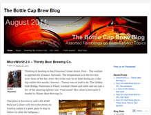 Tablet Screenshot of bottlecapbrewblog.wordpress.com