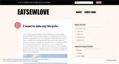 Desktop Screenshot of eatsewlove.wordpress.com