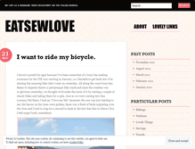 Tablet Screenshot of eatsewlove.wordpress.com