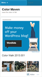 Mobile Screenshot of colormaven.wordpress.com