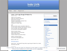 Tablet Screenshot of liriksong.wordpress.com