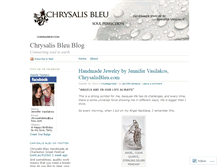 Tablet Screenshot of chrysalisbleu.wordpress.com