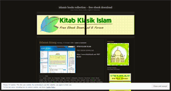 Desktop Screenshot of kitabklasik.wordpress.com