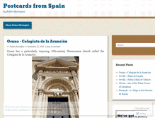 Tablet Screenshot of postcardsofspain.wordpress.com