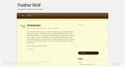 Desktop Screenshot of featherwolf.wordpress.com