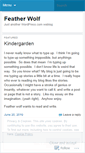 Mobile Screenshot of featherwolf.wordpress.com
