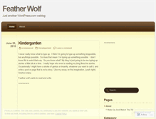 Tablet Screenshot of featherwolf.wordpress.com