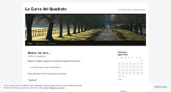 Desktop Screenshot of lacurvadelquadrato.wordpress.com