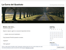 Tablet Screenshot of lacurvadelquadrato.wordpress.com