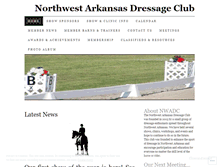 Tablet Screenshot of nwadressage.wordpress.com