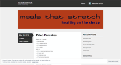 Desktop Screenshot of mealsthatstretch.wordpress.com