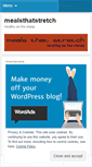 Mobile Screenshot of mealsthatstretch.wordpress.com