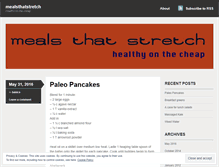 Tablet Screenshot of mealsthatstretch.wordpress.com