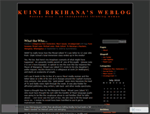 Tablet Screenshot of kuinirikihana.wordpress.com