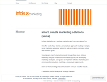 Tablet Screenshot of infokusmarketing.wordpress.com