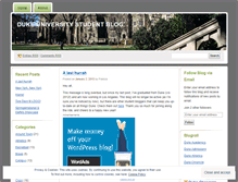 Tablet Screenshot of dukestudentblog.wordpress.com