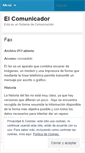 Mobile Screenshot of elcomunicador2010.wordpress.com