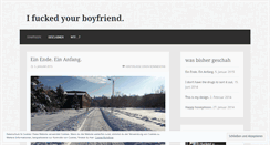 Desktop Screenshot of ifuckedyourboyfriend.wordpress.com