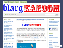 Tablet Screenshot of blargkaboom.wordpress.com