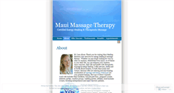 Desktop Screenshot of massagetherapyinmaui.wordpress.com