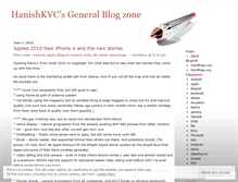 Tablet Screenshot of hanishkvc.wordpress.com