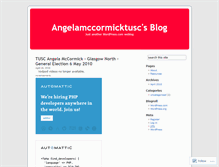 Tablet Screenshot of angelamccormicktusc.wordpress.com