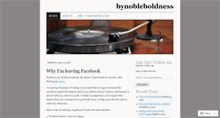 Desktop Screenshot of bynobleboldness.wordpress.com