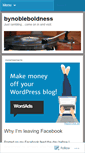 Mobile Screenshot of bynobleboldness.wordpress.com