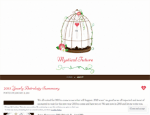 Tablet Screenshot of mysticalfuture.wordpress.com