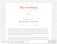 Tablet Screenshot of miamembaca.wordpress.com