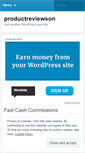 Mobile Screenshot of productreviewson.wordpress.com