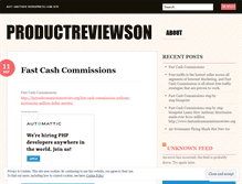 Tablet Screenshot of productreviewson.wordpress.com