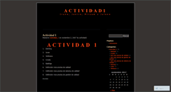 Desktop Screenshot of actividad1.wordpress.com