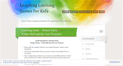 Desktop Screenshot of leapfroglearninggames.wordpress.com