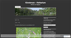 Desktop Screenshot of klosterseeherbarium.wordpress.com