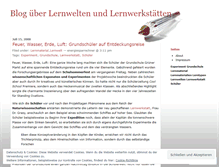 Tablet Screenshot of lernwelten.wordpress.com