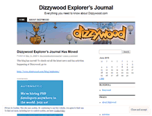 Tablet Screenshot of dizzywood.wordpress.com