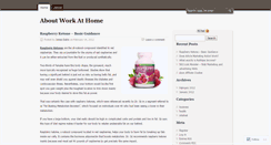 Desktop Screenshot of aboutworkathome.wordpress.com