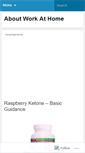 Mobile Screenshot of aboutworkathome.wordpress.com