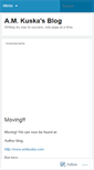 Mobile Screenshot of amkuska.wordpress.com