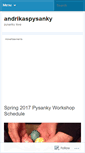 Mobile Screenshot of andrikaspysanky.wordpress.com