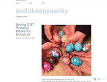 Tablet Screenshot of andrikaspysanky.wordpress.com